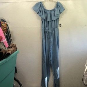 Love J blue women romper size 2X